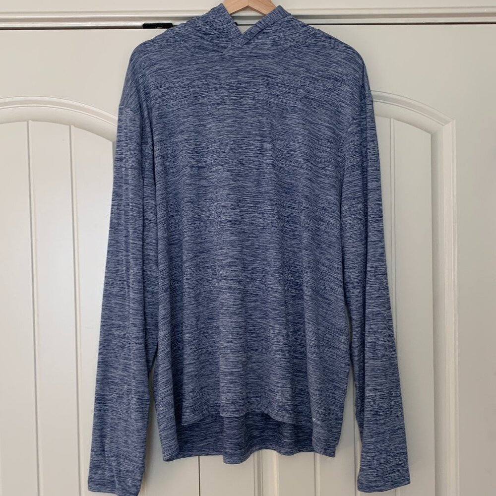 NWOT Amazon Essentials Men's Tech Stretch Long-Sleeve Hooded T-Shirt, Size 2X